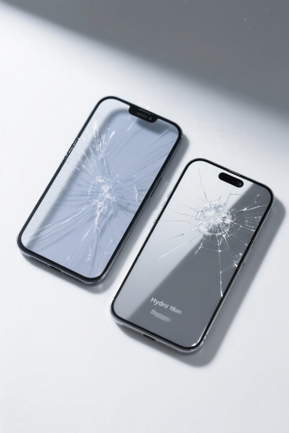 ceramic protects better than hydrogel
