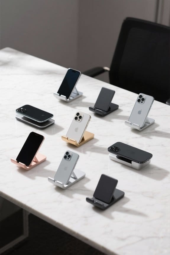 desk phone holder organization