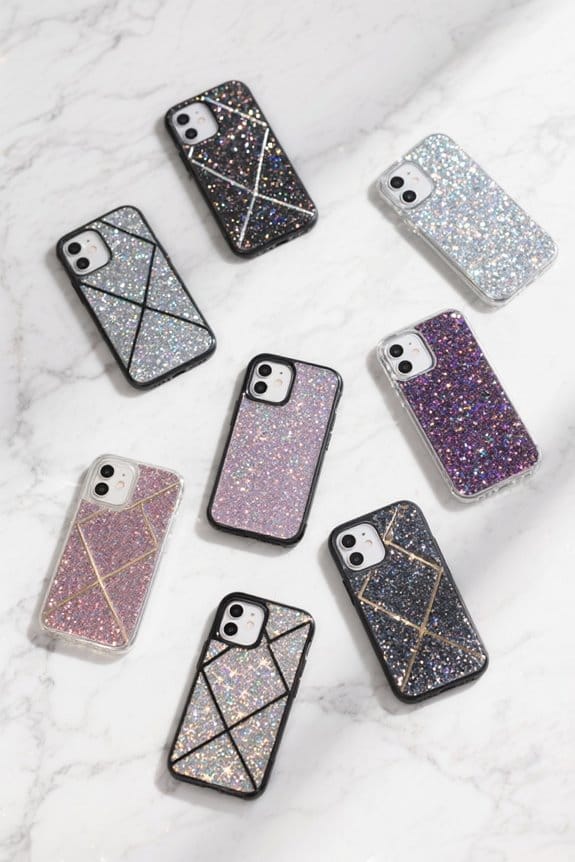 glittery phone cases collection