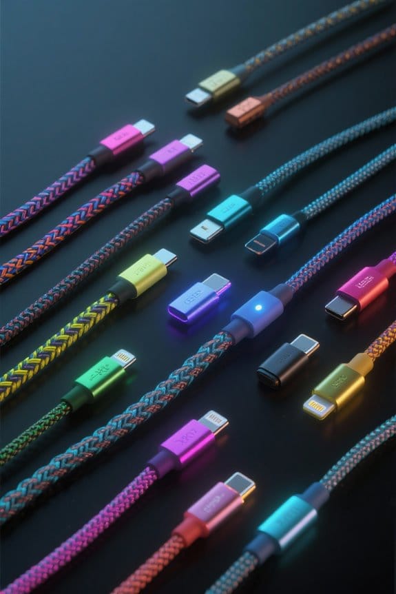 stylish and functional charging cables