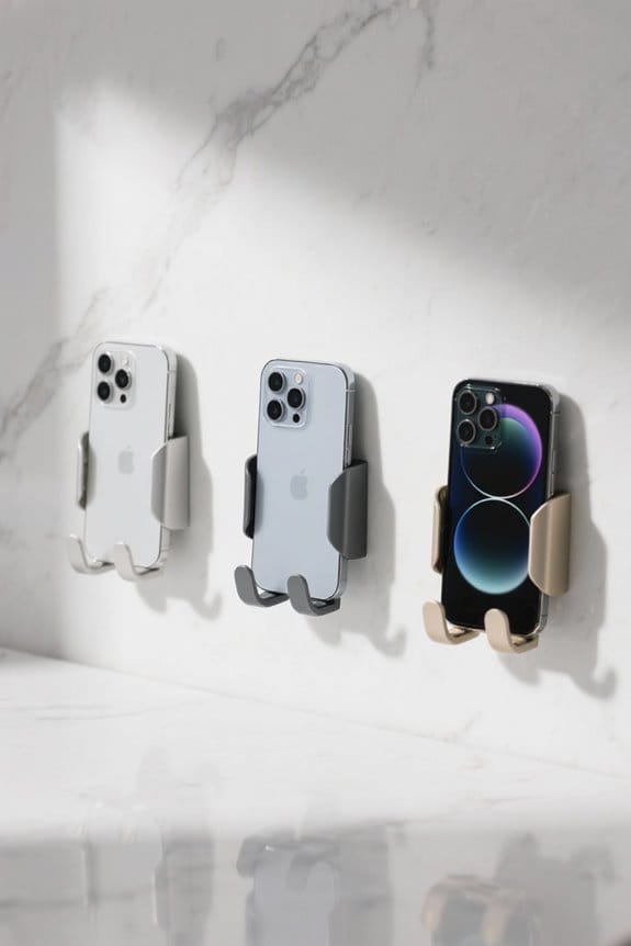 wall mounted phone holders